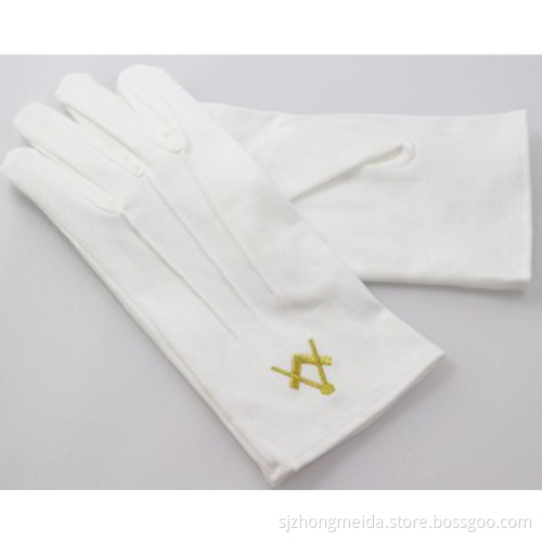 Free White Cotton Glove Wholesale Masonic Gloves